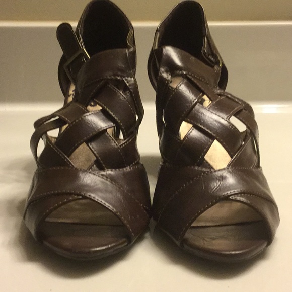 MUDD cage style ankle strap high heels SZ 8M - Picture 1 of 5